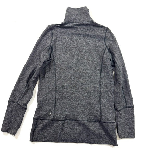 Lululemon In Stride Jacket Size 10 Heathered Coal Black - Picture 2 of 6